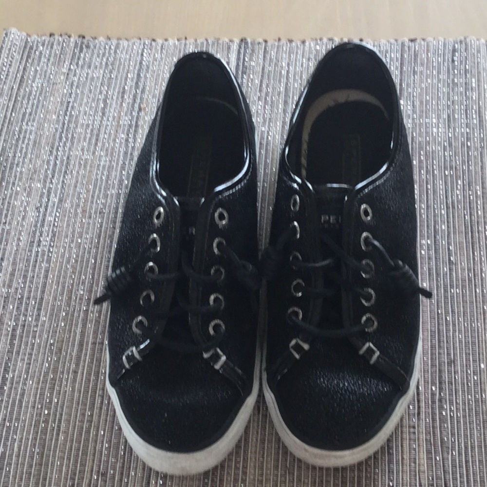 Sperry - black sparkle sneakers